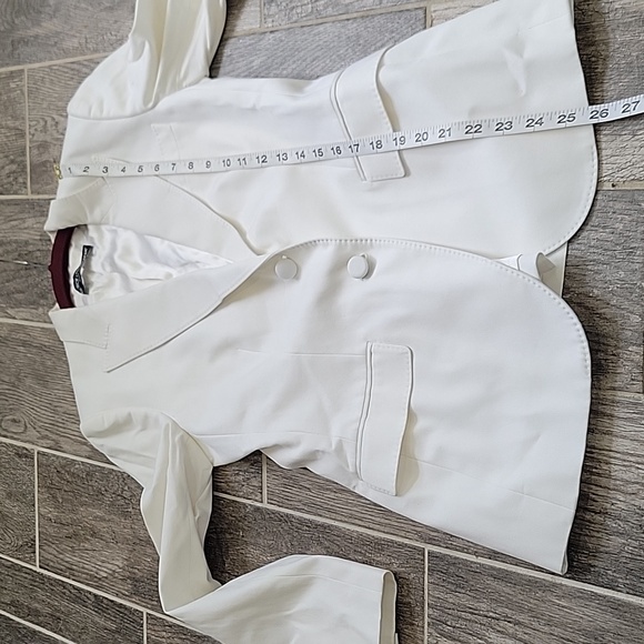 DOLCE & GABBANA Blazer Suit Jacket Size 40 (Small) White/Cream - Picture 8 of 9